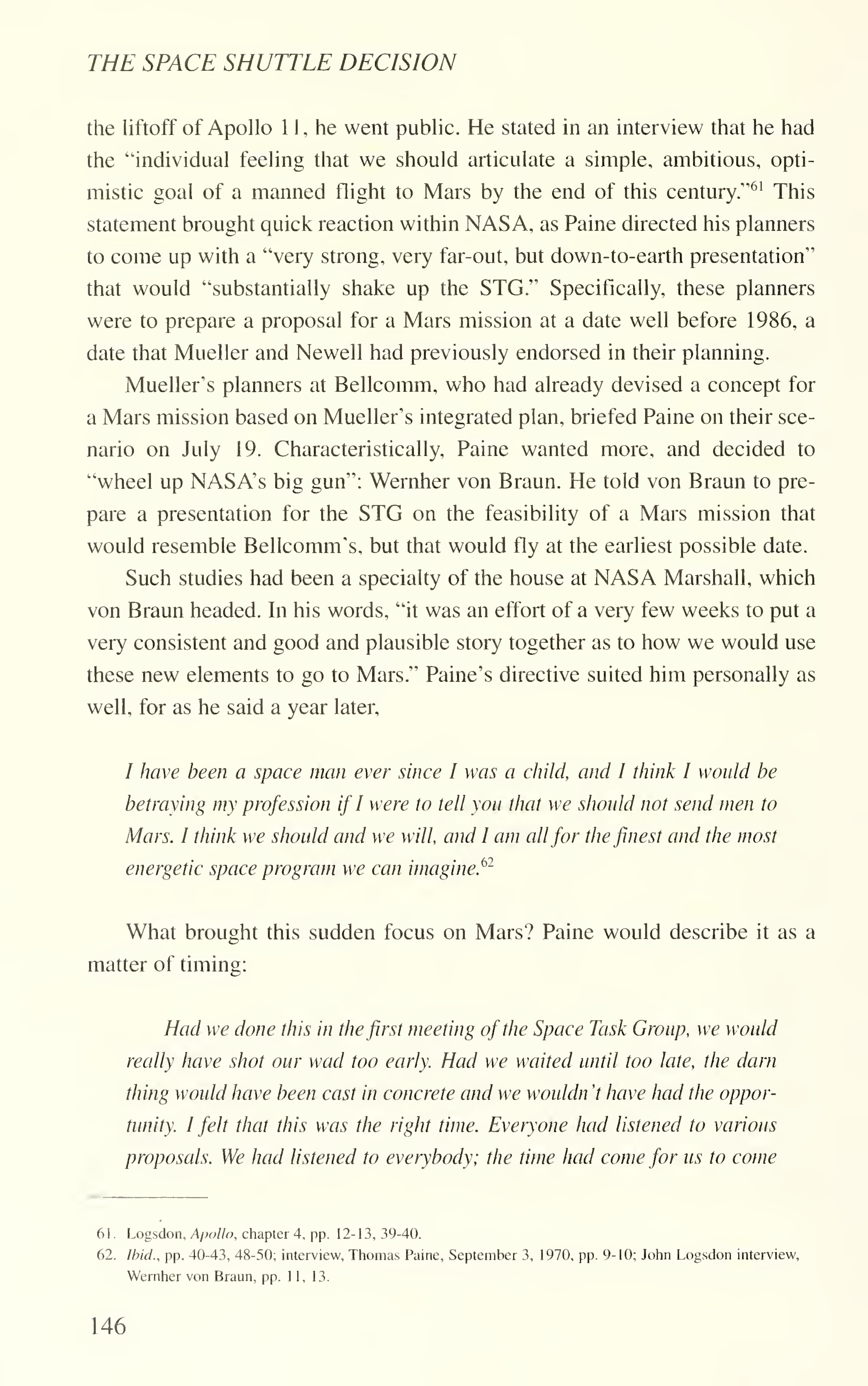 The Space Shuttle Decision   Nasa'S Search For A Reusable Space Vehicle